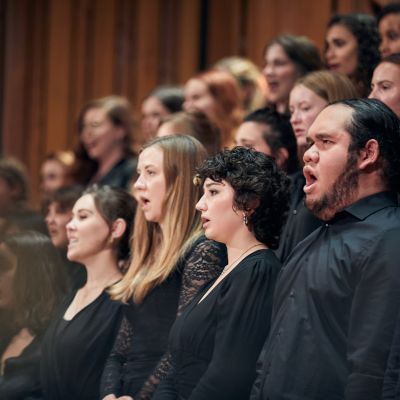 chorus part of the GSO rehearsal